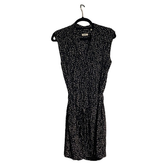 🌟Host Pick🌟 MARCS Australia 100% silk black and white arrows mini dress - Picture 3 of 14